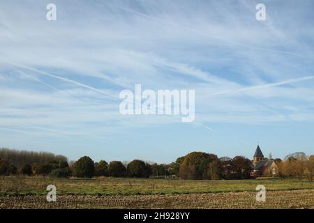 St-Peters church, a small thirteenth-century church. Stock Photo