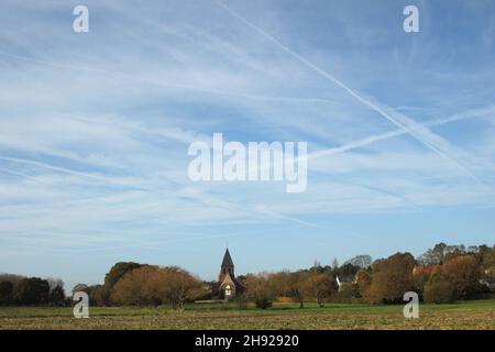 St-Peters church, a small thirteenth-century church. Stock Photo