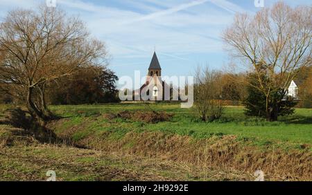 St-Peters church, a small thirteenth-century church. Stock Photo