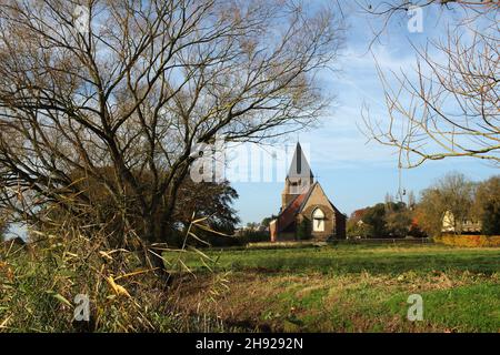 St-Peters church, a small thirteenth-century church. Stock Photo