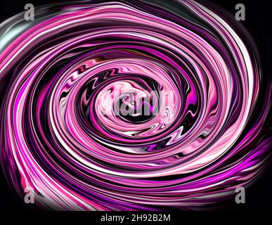 Beautiful Pink Color Fluid Flow Effect Illustration Design Stock Photo