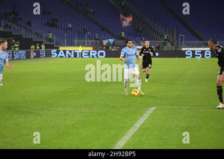 Rome, Lazio, Italy. 2nd Dec, 2021. Italy: At Stadio Olimpico of Rome, Lazio and Udinese tied 4-4 for the 15th match of Italian Serie A 2021-2022.In this picture: Pedro (Credit Image: © Paolo Pizzi/Pacific Press via ZUMA Press Wire) Stock Photo