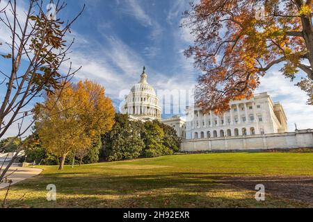 CAPITOL HILL, WASHINGTON, D.C. - NOVEMBER 21: The United States Capitol Building on November 21, 2021 in Capitol Hill, Washington, D.C. Stock Photo