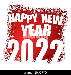 Happy New Year 2022 Vector Illustration For New Year Greeting Card Banner Poster And Background Decoration Eps 10 Stock Vector Image Art Alamy