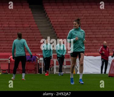 Arsenal open training session at Emirates Stadium (03/12/21) Daniela ...