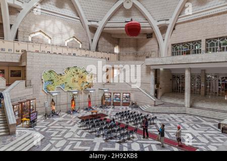 ALMATY, KAZAKHSTAN - MAY 31, 2017: Interior of the Central State Museum of the Republic of Kazakhstan in Almaty. Stock Photo