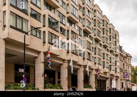 The Intercontinental Hotel, Park Lane, London, UK. Stock Photo