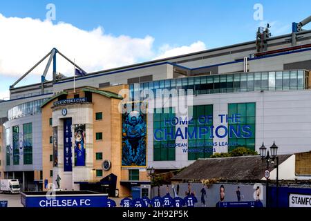 Stamford Bridge Football Ground, Home To Chelsea Football Club, London, UK. Stock Photo