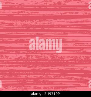 Pacific pink grunge abstract horizontal stripes. Distress texture of spots, stains, ink, dots, scratches. Design element for pattern, grungy effect Stock Vector