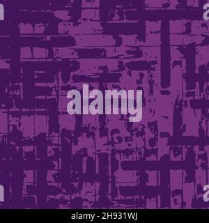 Abstract violet grunge wall backdrop. Distress texture of spots, stains, ink, dots, scratches. Vintage damaged  backdrop. Dirty design element Stock Vector