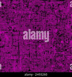 Grunge velvet violet background. Distress texture of spots, stains, ink, dots, scratches. Dirty artistic design element for web, print, template Stock Vector