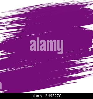 Velvet violet grunge paint texture. Vector brush stroke. Modern textured shape. Distressed banner Stock Vector