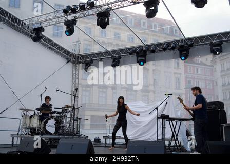 Vienna, Austria. May 29, 2010. Madita at the City Festival in Vienna. Madita is an Austrian actress and singer-songwriter Stock Photo