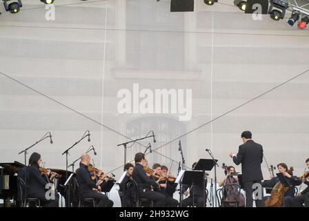 Vienna, Austria. May 29, 2010. Chamber Orchestra of the Macedonian National Opera at the City Festival in Vienna Stock Photo