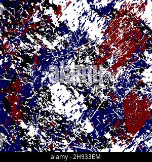 Abstract colorful grunge backdrop. Texture of spots, stains, ink, dots, scratches. Damaged backdrop. Distressed dirty artistic design element Stock Vector