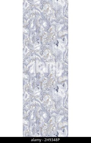 Grey tonal marbled seamless vertical border edge. Random stone rock paint effect banner stripe background. Marble gray white natural rough phone cover Stock Photo