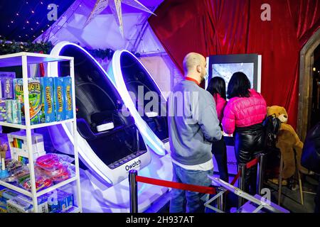 Bucharest, Romania. 3rd Dec. 2021. Virtual reality games Stock Photo