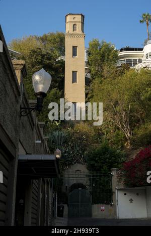 High Tower elevator, Los Angeles Stock Photo