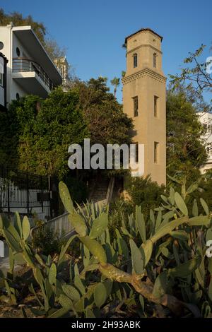 High Tower elevator, Los Angeles Stock Photo