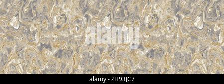 Grey tonal marbled seamless border texture. Irregular pale ink blotch paint effect banner background. Marble gray white tone on tone natural rough Stock Photo