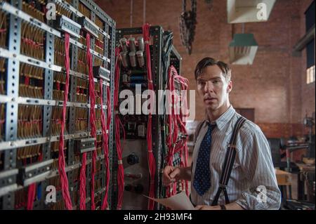 RELEASE DATE: December 25, 2014 TITLE: The Imitation Game STUDIO: Weinstein Company. DIRECTOR: Morten Tyldum. PLOT: English mathematician and logician, Alan Turing, helps crack the Enigma code during World War II. STARRING: Benedict Cumberbatch Keira Knightley Matthew Goode.(Credit: © The Weinstein Company/Entertainment Pictures) Stock Photo