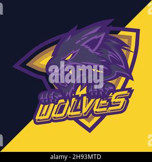 Esports Character Mascot logo Stock Vector