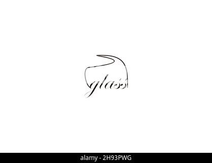Md initial handwriting Md handwritten logo for identity Stock Vector