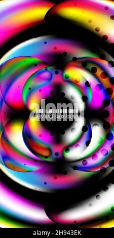 Abstract colorful background graphics template with blended multiple geometric objects Stock Vector