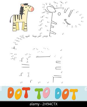 Dot to dot puzzle for children. Connect dots game. helicopter ...
