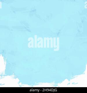 Blue and white color ink brush design banner background. Vector illustration Stock Vector