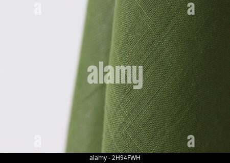 Background texture, pattern. cloth wool suit green. Smooth elegant green satin luxury cloth texture can use as abstract background. Stock Photo