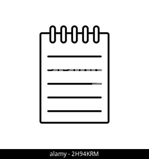Outline vector story scenario icon isolated on white background. esp Stock Vector