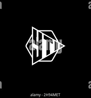 YT Monogram logo letter with triangle play button shape hexagonal rounded. Triangle circle monogram logo, triangle shield logo letter. Stock Vector