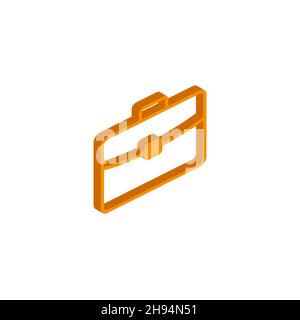 Vector isometric portfolio icon on a white background EPS Stock Vector