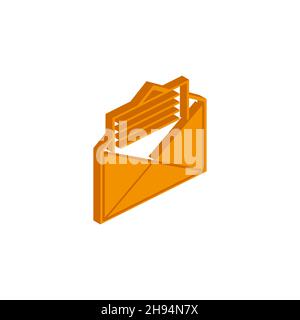 Important icon, vector symbol in flat, outline and isometric style eps Stock Vector