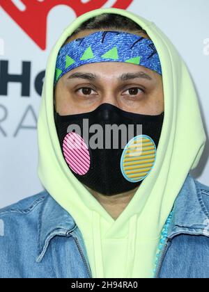 Inglewood, United States. 03rd Dec, 2021. INGLEWOOD, LOS ANGELES, CALIFORNIA, USA - DECEMBER 03: Taboo arrives at iHeartRadio 102.7 KIIS FM's Jingle Ball 2021 Presented By Capital One held at The Forum on December 3, 2021 in Inglewood, Los Angeles, California, United States. (Photo by Xavier Collin/Image Press Agency/Sipa USA) Credit: Sipa USA/Alamy Live News Stock Photo