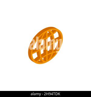 Vector isometric Earth icon on a white background EPS Stock Vector