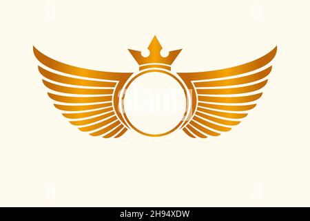 Luxury royal wing Letter XM crest Gold color Logo vector, Victory logo ...
