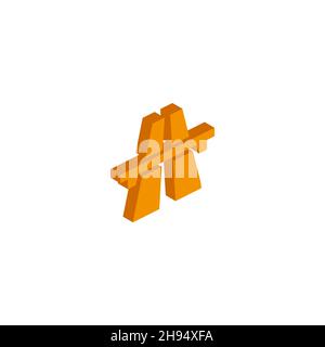 Vector isometric highway icon on a white background eps Stock Vector