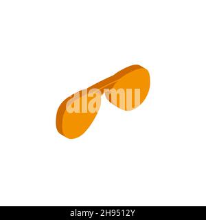Vector isometric glasses icon on a white background eps Stock Vector