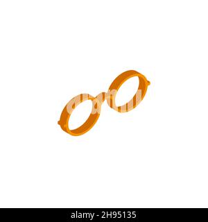 Vector isometric glasses icon on a white background eps Stock Vector