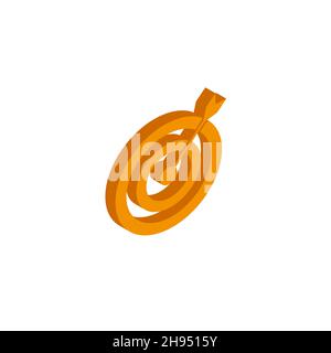 Vector isometric target icon on a white background eps Stock Vector
