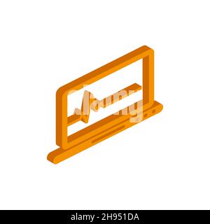 Vector isometric Medical record icon on a white background eps Stock Vector