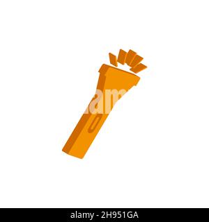 Vector isometric Flashlight icon on a white background eps Stock Vector