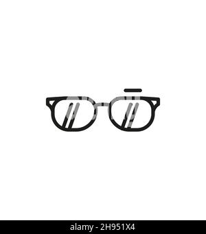 glasses icon on white background Stock Vector Image & Art - Alamy
