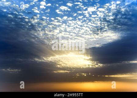 Beautiful sunset in Stara planina mountains in Serbia Stock Photo