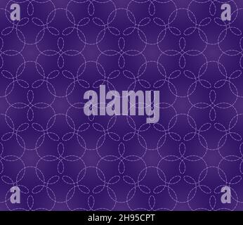 Royal Velvet Violet Seamless Background. Purple tileable vector pattern. Stock Vector