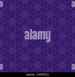 Royal Velvet Violet Seamless Background. Purple tileable vector pattern. Stock Vector