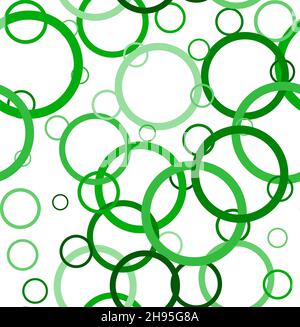 Random vector seamless pattern in circles. Stock Vector