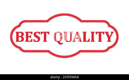 Vector quality stamp on white, vector illustration Stock Vector